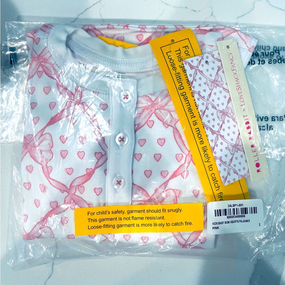 Roller Rabbit x LoveShackFancy
Baby Bow Hearts Kids Pajamas